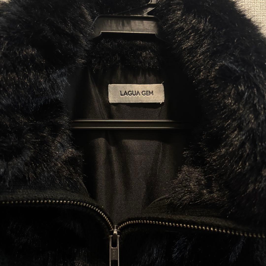 LAGUA GEM ブラックファーコート