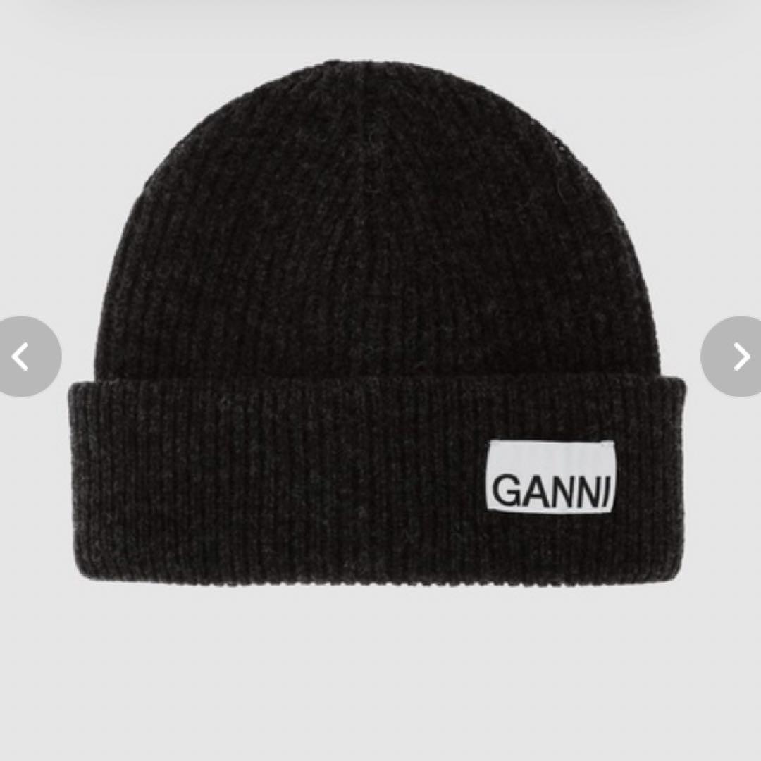 帽子 GANNI Light Structured Rib Knit Beanie