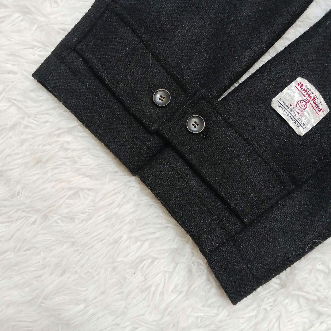 ✨未使用級✨ディズニーリゾート×ハリスツイード　ダッフル　ミッキーフード　L