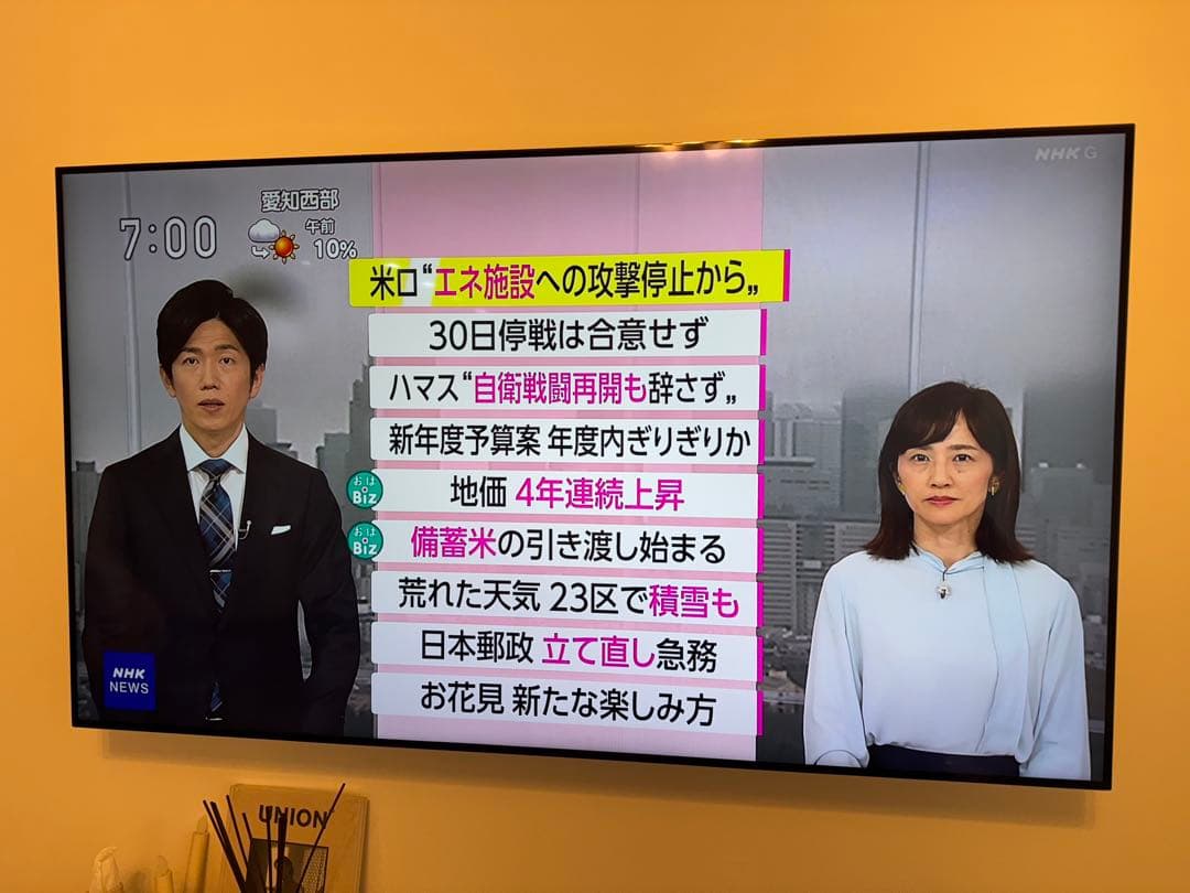 テンテコマイ　LG65V型 65SJ8500 2018年（スタンド無し）