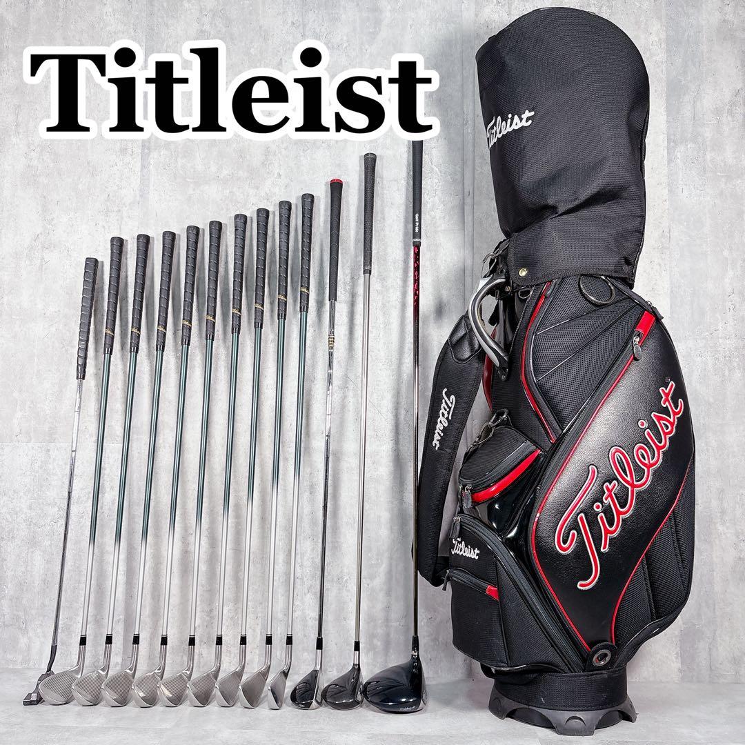 V926 タイトリスト ゴルフクラブ メンズ セット 14点 VG3 黒 赤