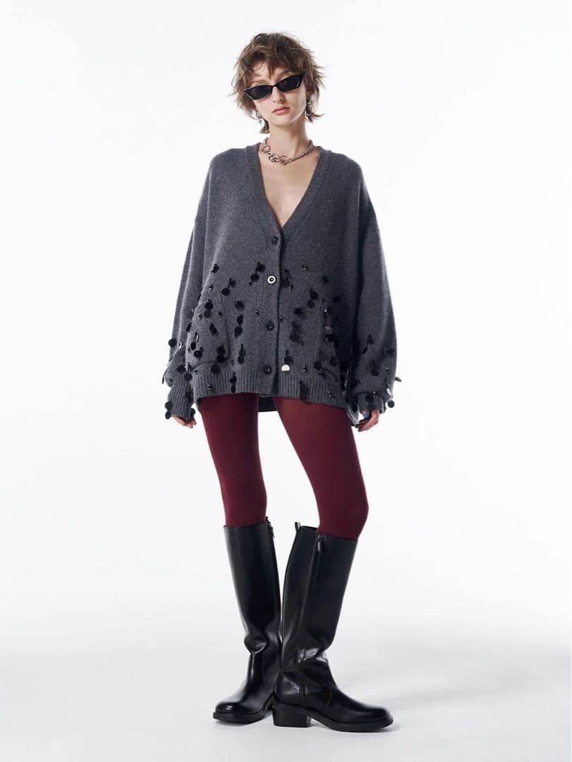 靴 josemoon / SQUARE LONG BOOTS 37