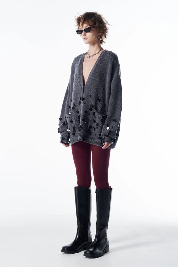 靴 josemoon / SQUARE LONG BOOTS 37