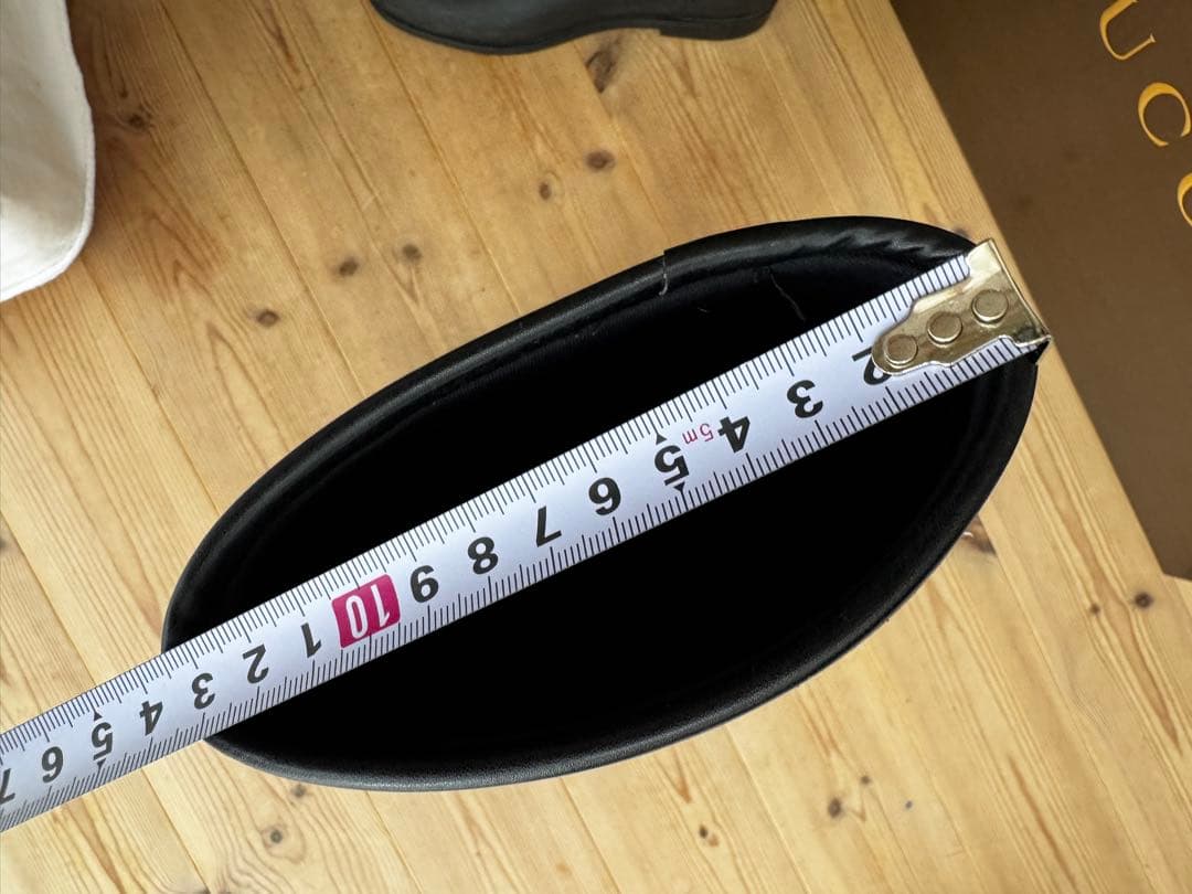 GUCCI ブラック GGパターン レインブーツ