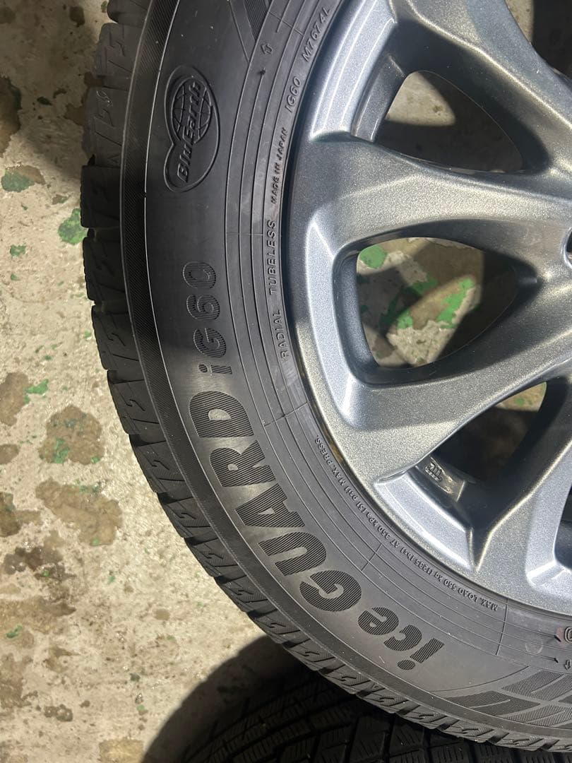 マツダ純正溝有りスタッドレス15インチ ホイールセット