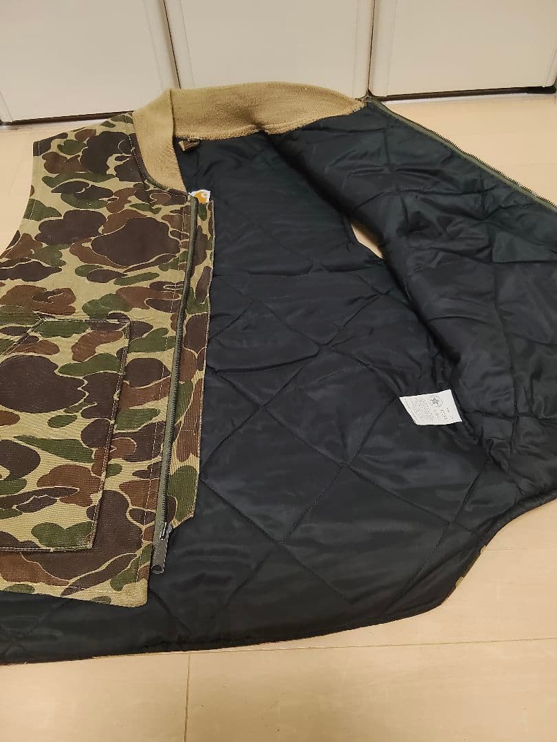 カーハート カモフラージュ ベスト ヴィンテージ USA 80s