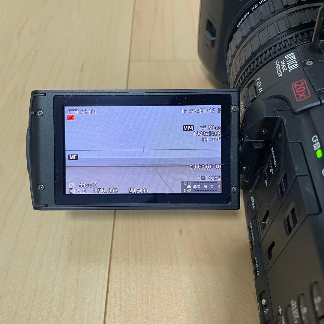 レンズ交換済！Canon キヤノン XF205 業務用フルHDビデオカメラ②