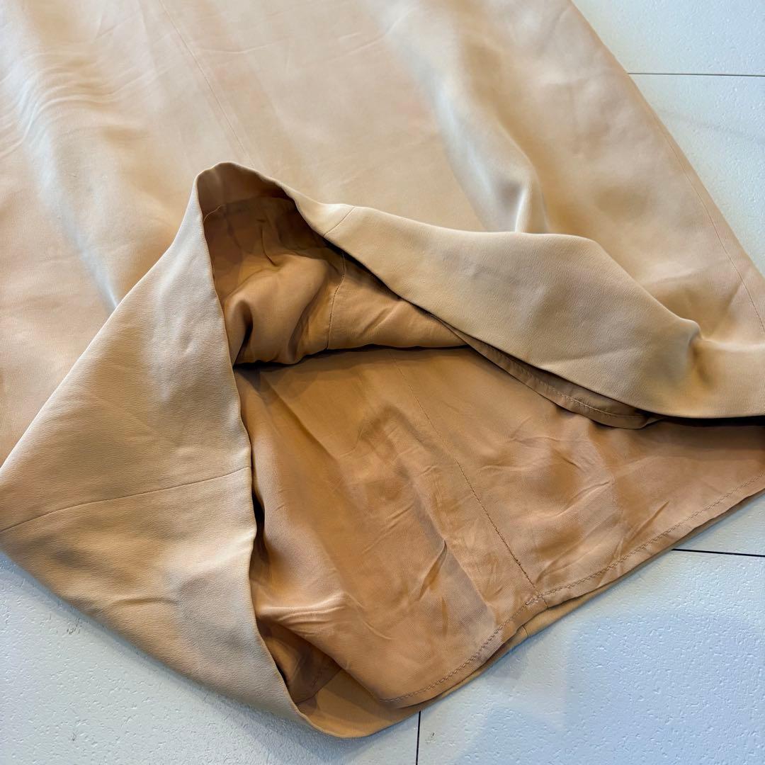 NO3-125 MAX MARA 白タグベージュノースリーブワンピース42