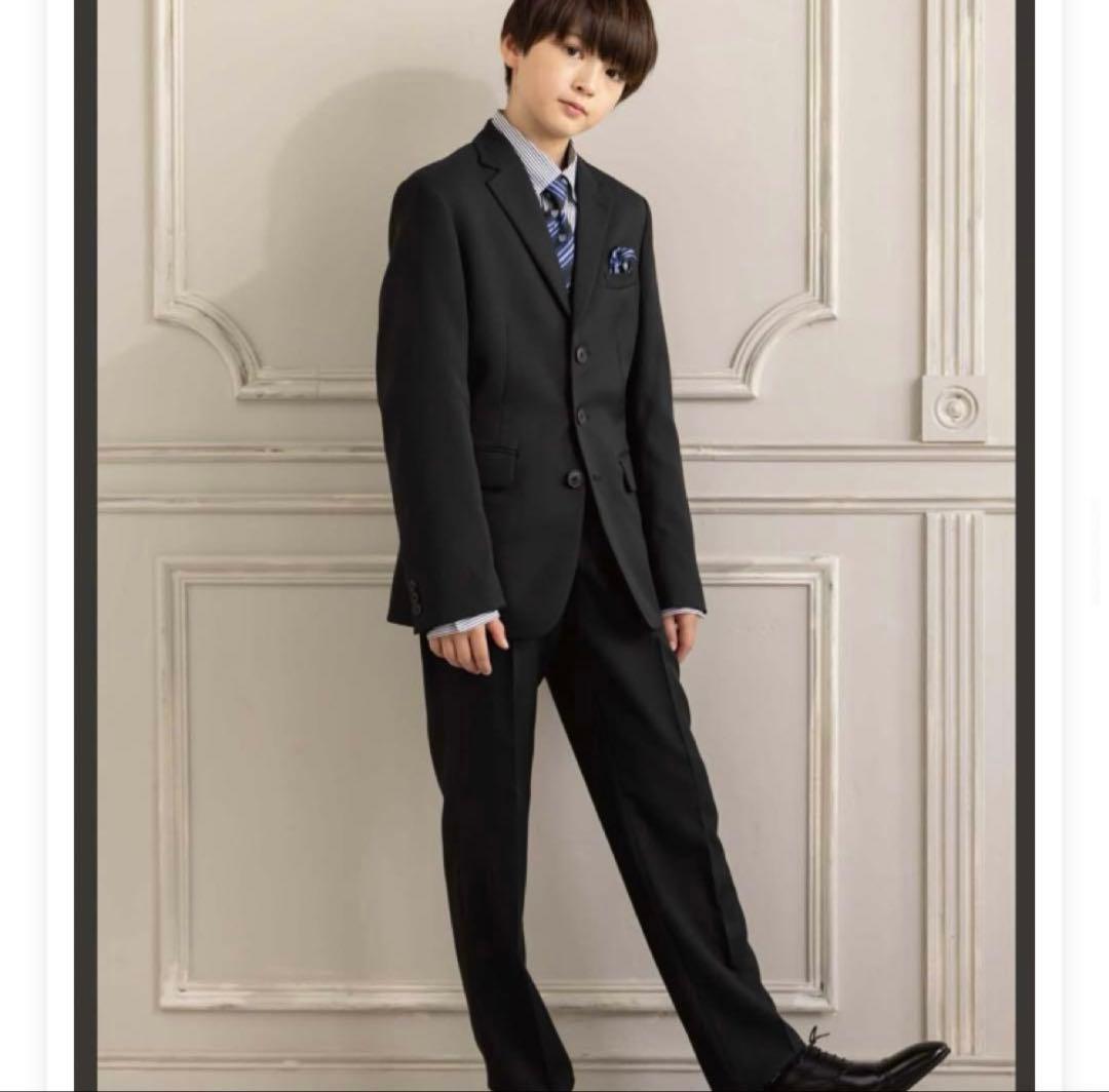 【美品】オリバーハウス フォーマル 男の子 卒業式 入学式 150cm ブラック