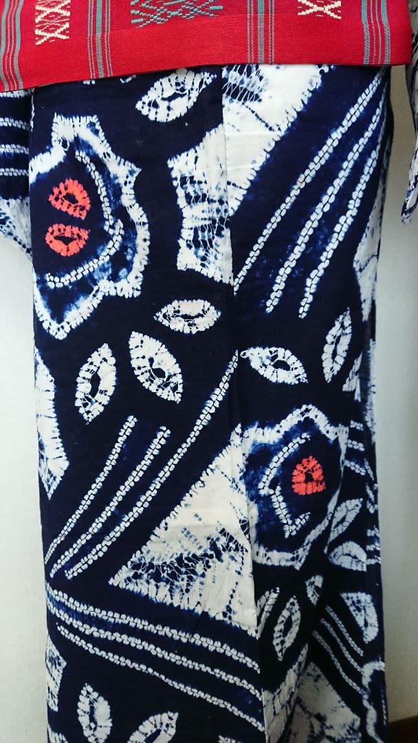 セミアンティーク浴衣セミアンティーク有松絞り浴衣薔薇柄 大正浪漫アンティーク着物