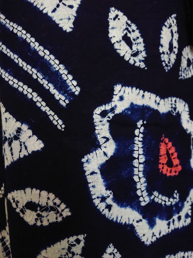 セミアンティーク浴衣セミアンティーク有松絞り浴衣薔薇柄 大正浪漫アンティーク着物