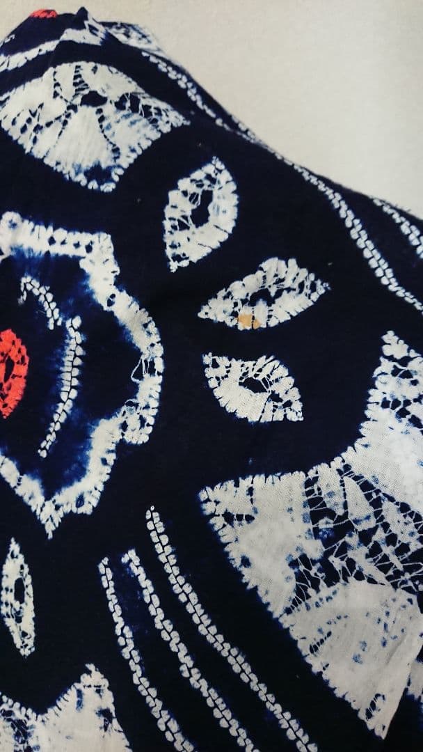 セミアンティーク浴衣セミアンティーク有松絞り浴衣薔薇柄 大正浪漫アンティーク着物