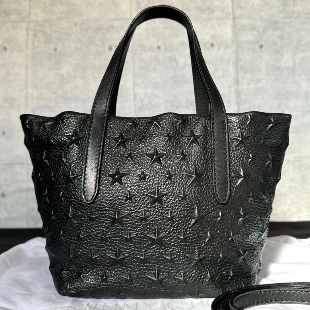 専用品JIMMY CHOO MINISARA BLACK 2WAY BAG