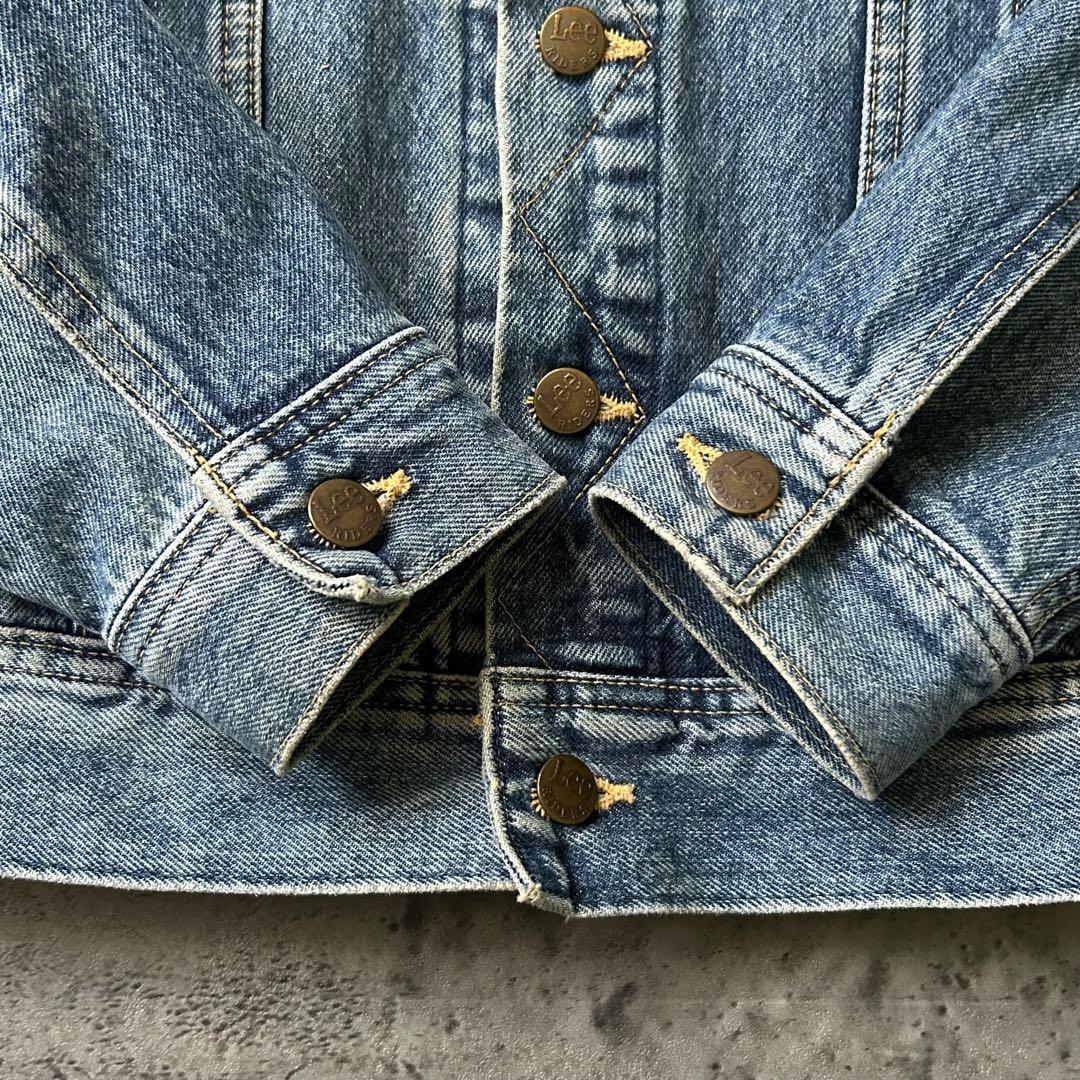 90s LeeRIDERSＪ0424黒タグ 日本製 復刻 デニムジャケット 希少