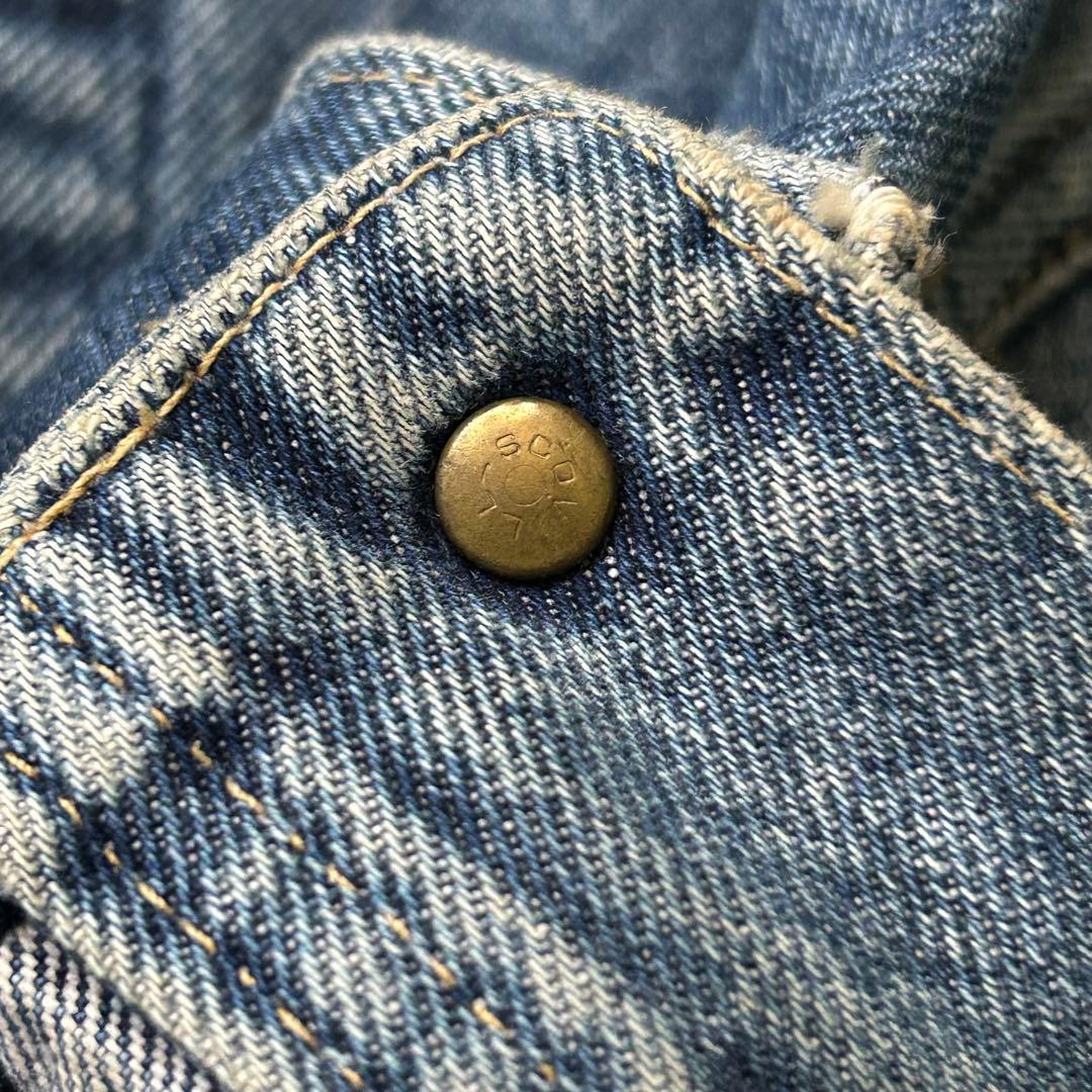 90s LeeRIDERSＪ0424黒タグ 日本製 復刻 デニムジャケット 希少