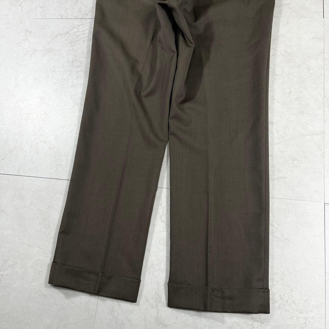 ✨未使用級 INCOTEX サイドアジャスター プリーツ スラックス パンツ