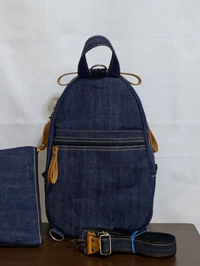 男女兼用☆岡山デニム☆リュックorワンショルダーバッグ