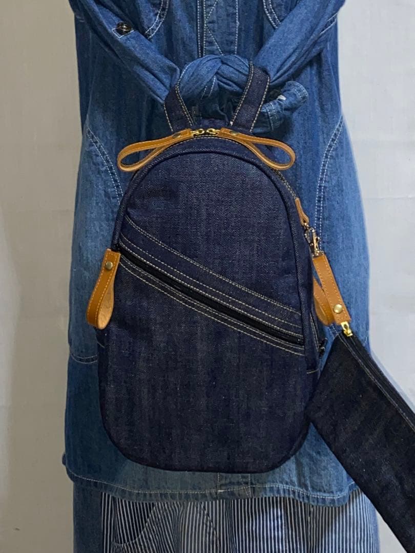 男女兼用☆岡山デニム☆リュックorワンショルダーバッグ