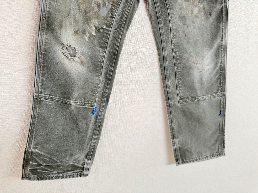 超スペシャル 32X32 W32 カーハート ダブルニー パンツ MOS モス