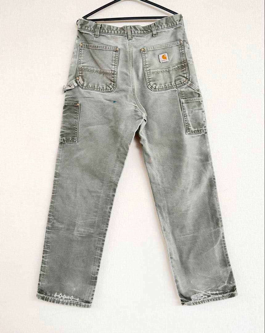 超スペシャル 32X32 W32 カーハート ダブルニー パンツ MOS モス