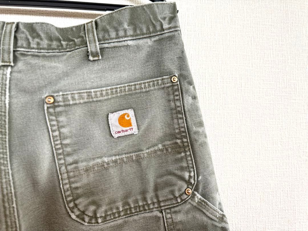 超スペシャル 32X32 W32 カーハート ダブルニー パンツ MOS モス