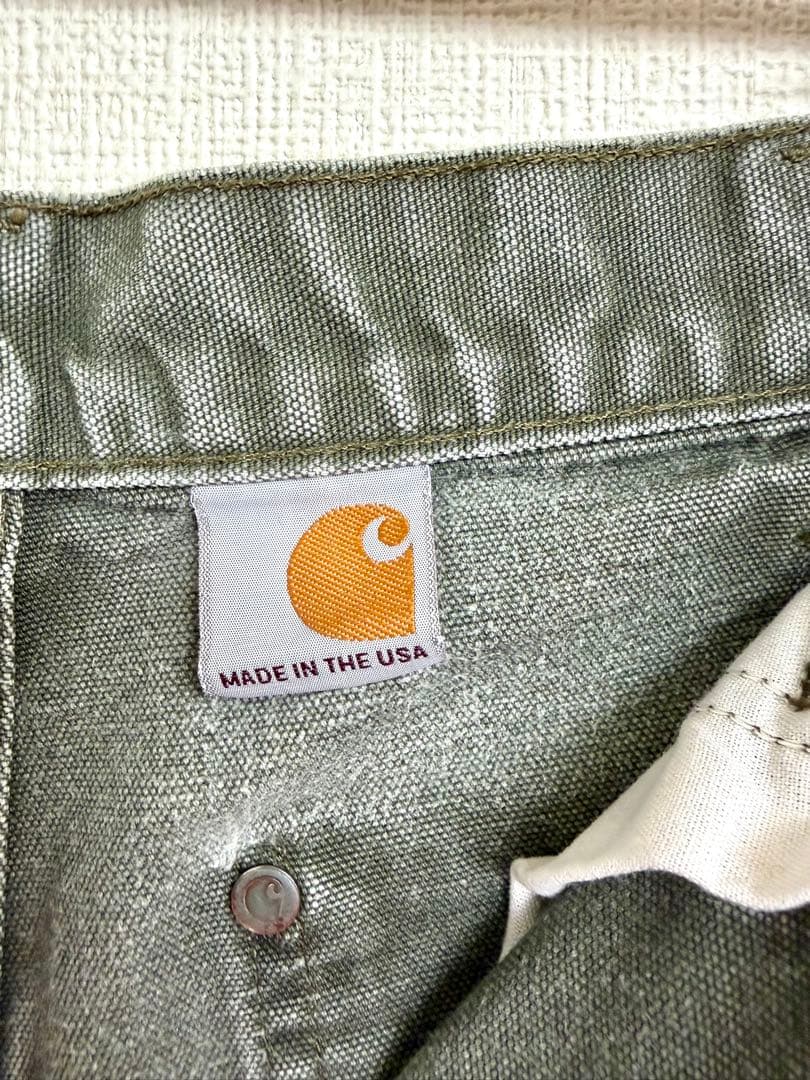 超スペシャル 32X32 W32 カーハート ダブルニー パンツ MOS モス
