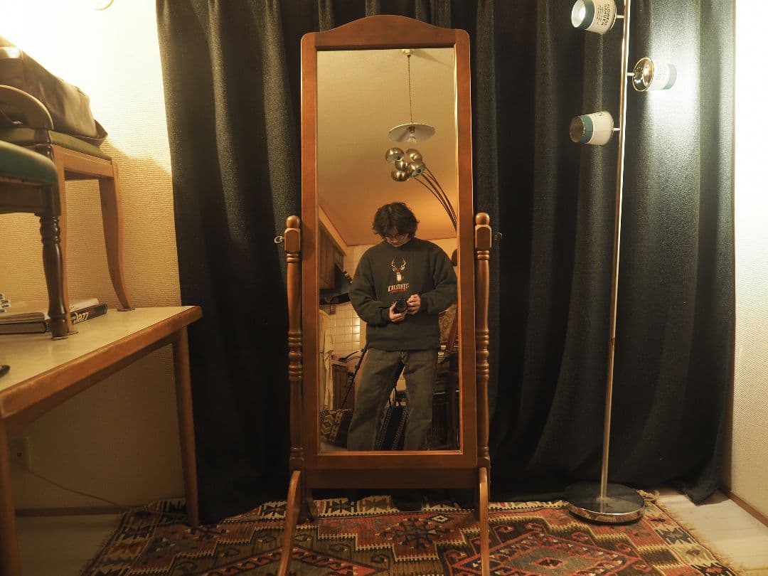 【値引中】ヴィンテージスタンドミラー