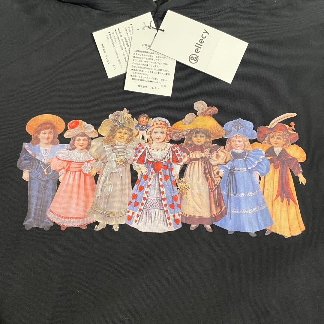 &ellecy タグ付き ドール ロングパーカー ブラック Mサイズ