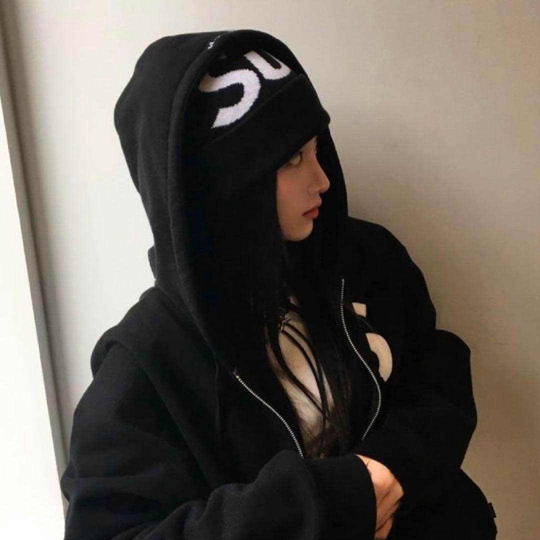 【新品】 Supreme 25FW Big Logo Beanie 黒