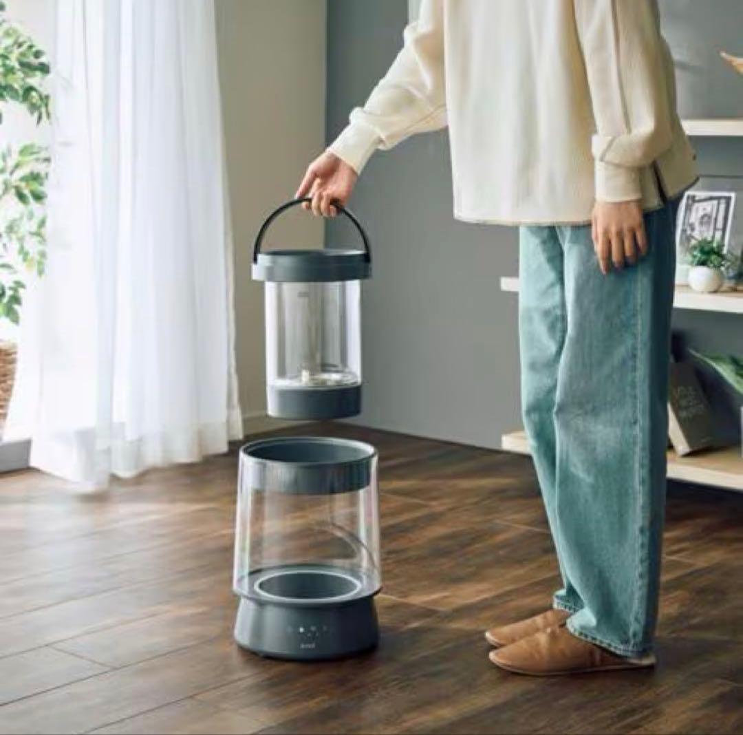 【新品未開封】QUADS ガラススチーム加湿器 GLASS