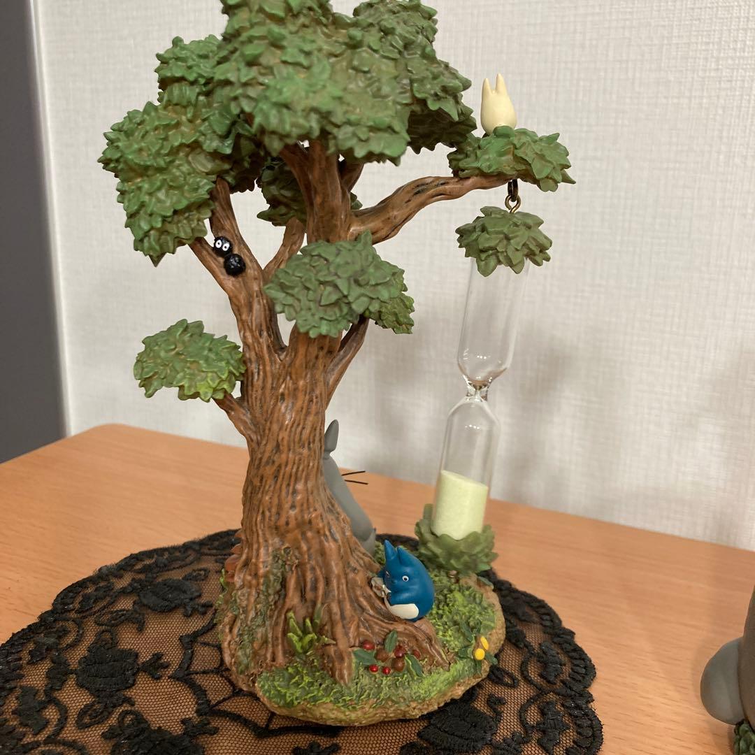 となりのトトロ　ジオラマ砂時計　クスノキとトトロたち＆一輪挿し森のじゃぐち