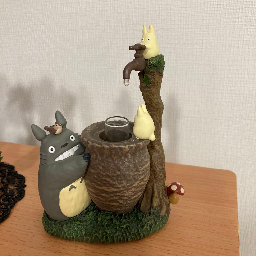 となりのトトロ　ジオラマ砂時計　クスノキとトトロたち＆一輪挿し森のじゃぐち