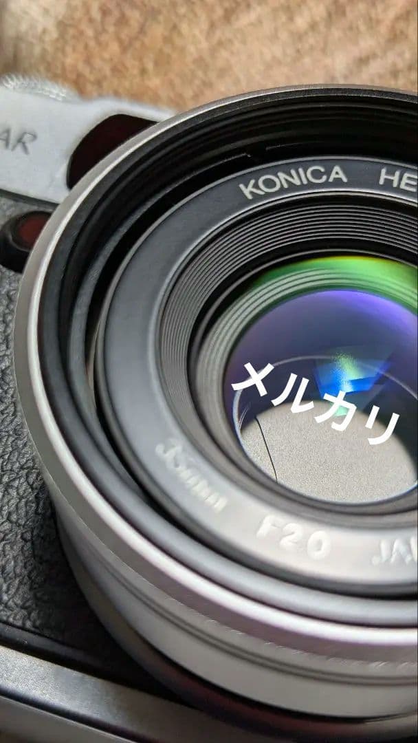 コニカ ヘキサー シルバー 極美品 カメラ フィルム 箱付き