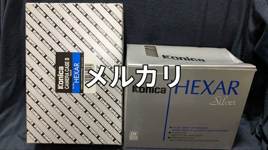 コニカ ヘキサー シルバー 極美品 カメラ フィルム 箱付き