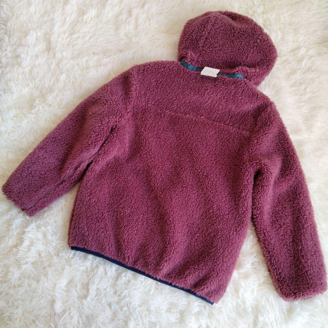 美品☆Patagonia リバーシブル ボアジャケット フーディ キッズS