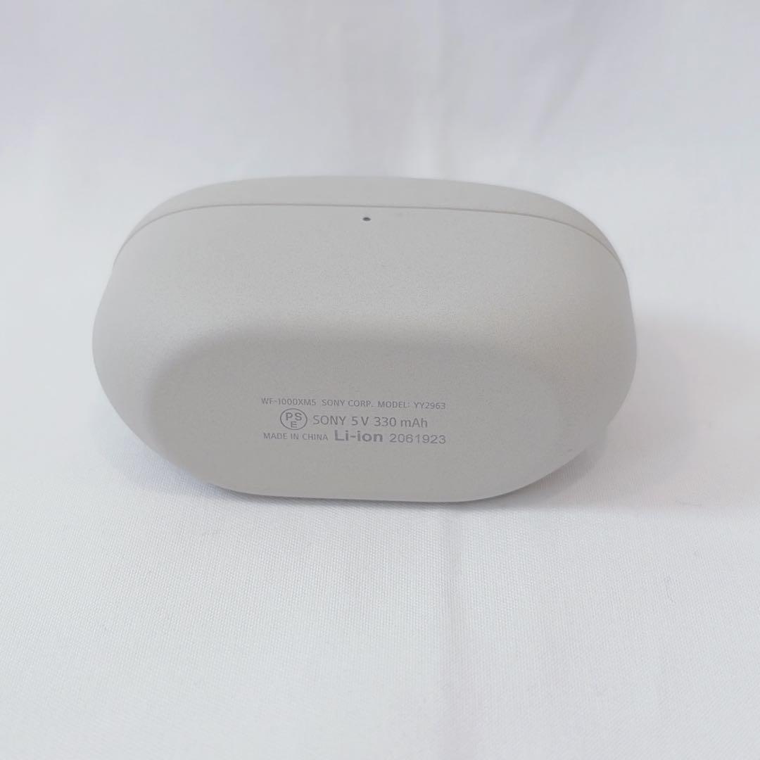 【美品】ソニー 純正 WF-1000XM5 プラチナシルバー 充電ケース