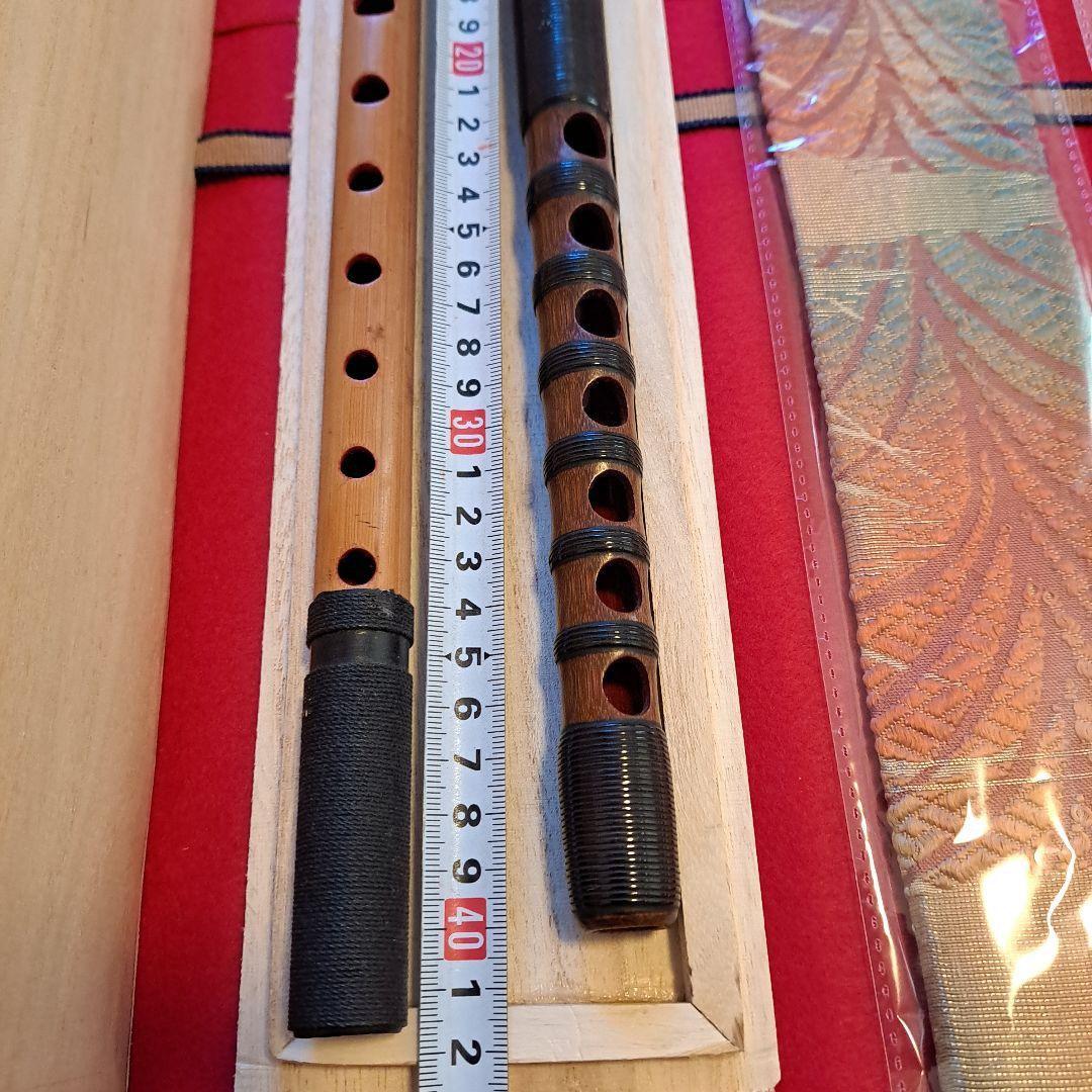 和楽器　龍笛と篠笛