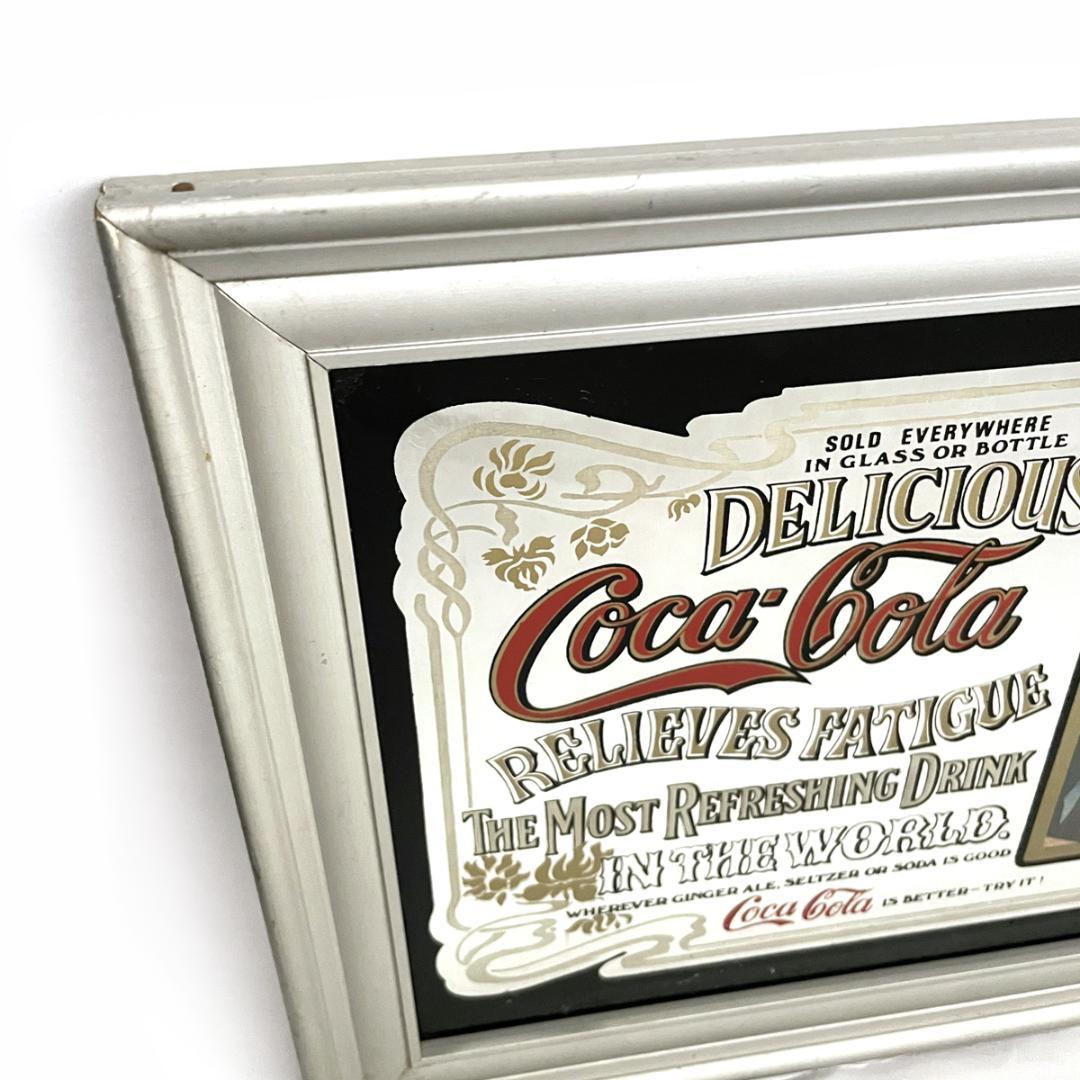 当時物！コカ コーラ ヴィンテージのパブミラー