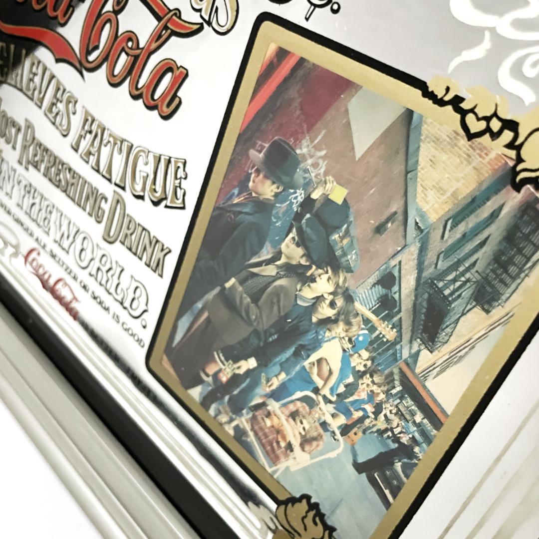 当時物！コカ コーラ ヴィンテージのパブミラー