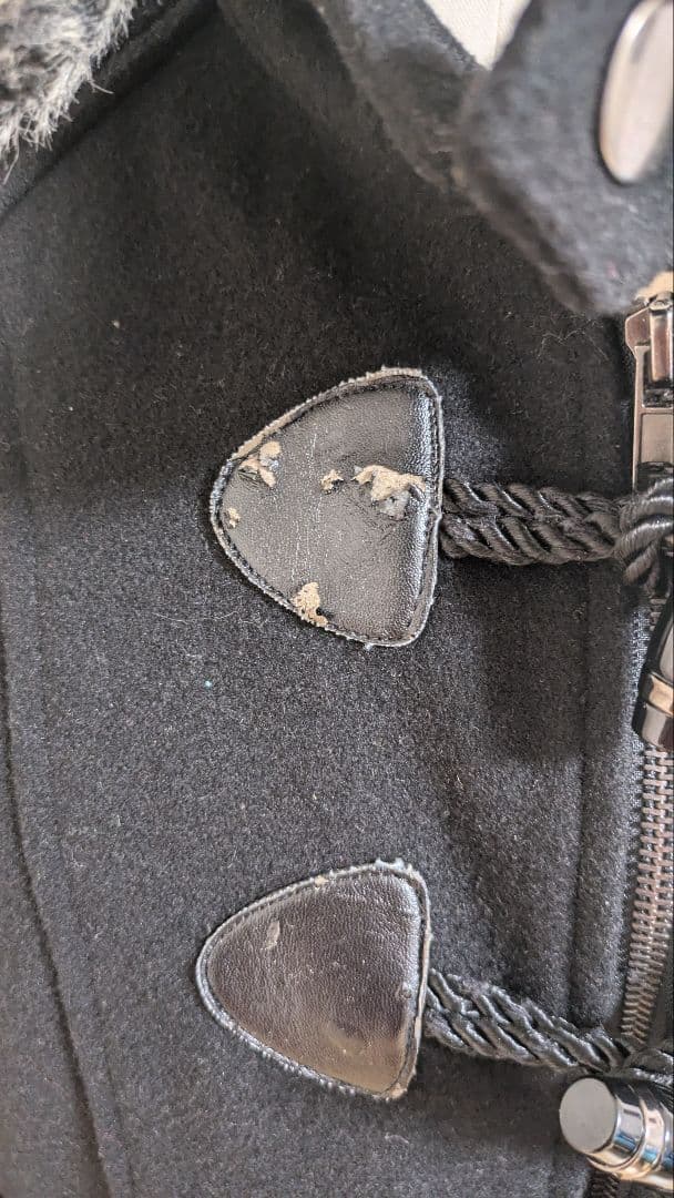 sjy BLACK PEACE NOW ダッフルコート