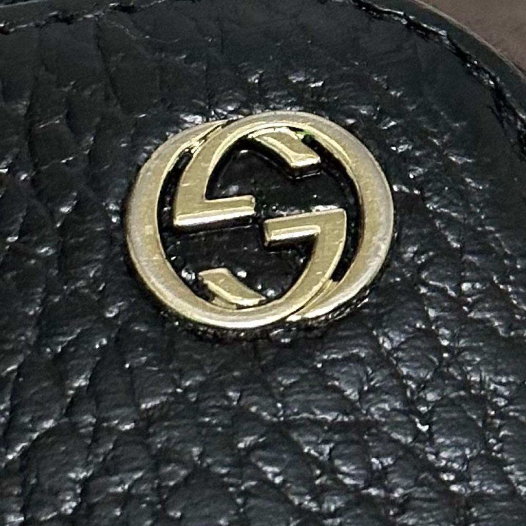 GUCCI グッチ　長財布　インターロッキング　ラウンドファスナー　GG