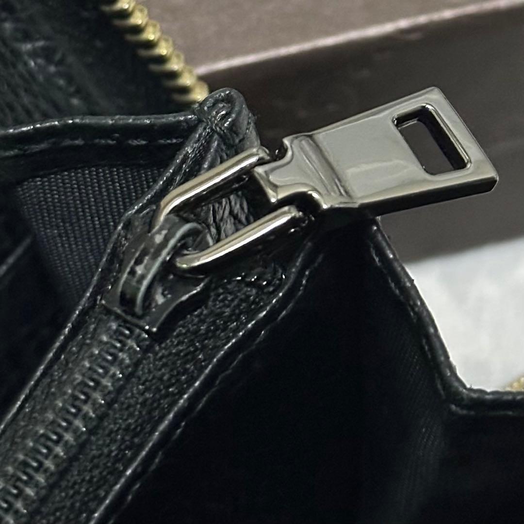 GUCCI グッチ　長財布　インターロッキング　ラウンドファスナー　GG