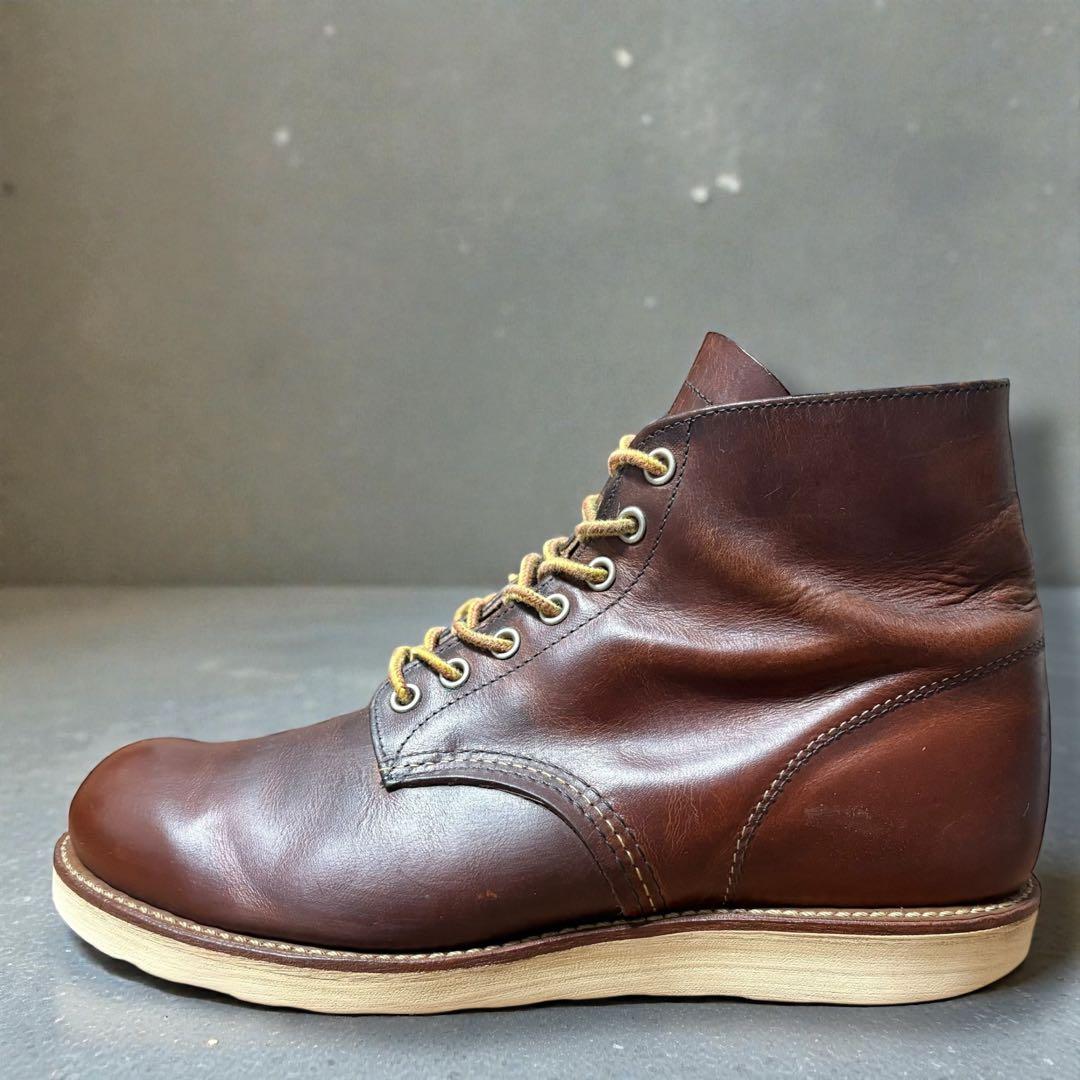 【定番のプレーントゥ】9111レッドウィング　6インチ クラシックラウンドブーツ
