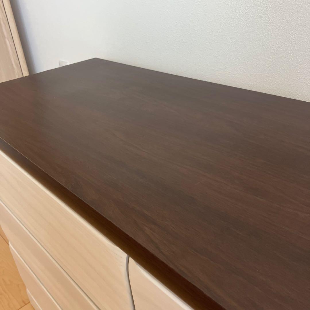 チェスト 木製 ローチェスト 衣類収納 幅100cm 3段 日本製 国産