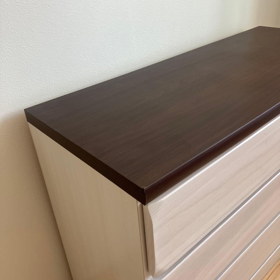 チェスト 木製 ローチェスト 衣類収納 幅100cm 3段 日本製 国産