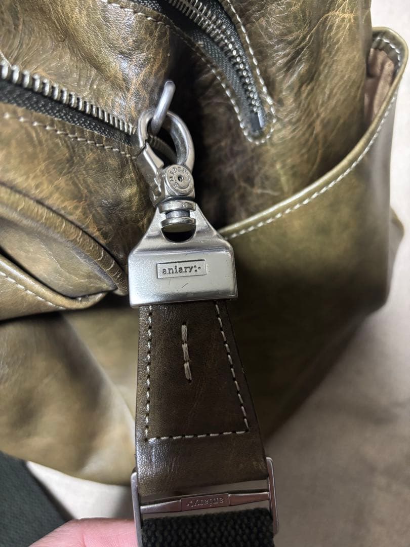 aniary 日本製 レザーボストンバッグ 本革 2WAY