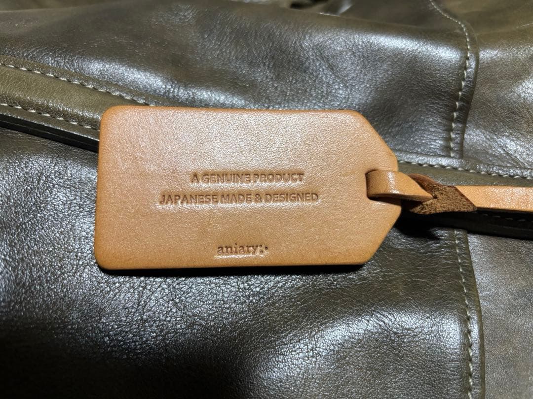 aniary 日本製 レザーボストンバッグ 本革 2WAY