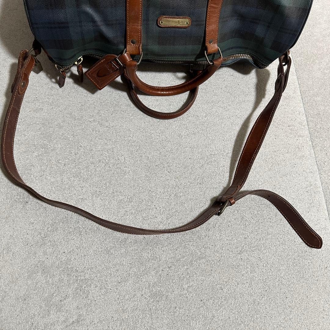 大容量 2way ショルダー✨ラルフローレン　ボストンバッグ　グリーン　チェック