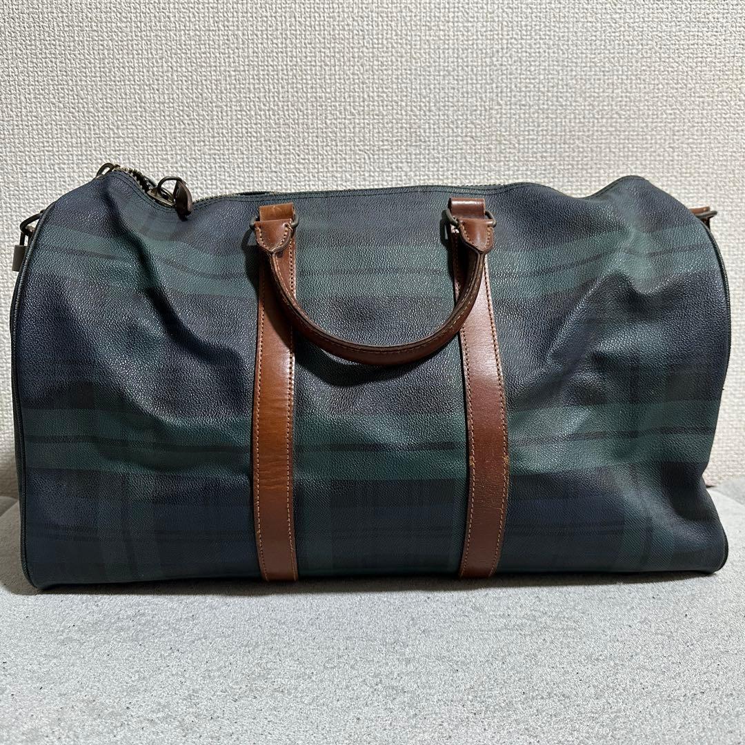 大容量 2way ショルダー✨ラルフローレン　ボストンバッグ　グリーン　チェック