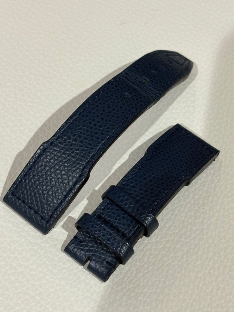 美品 ジャン・ルソー 時計ベルト IWC パイロット用 20-18mm ネイビー